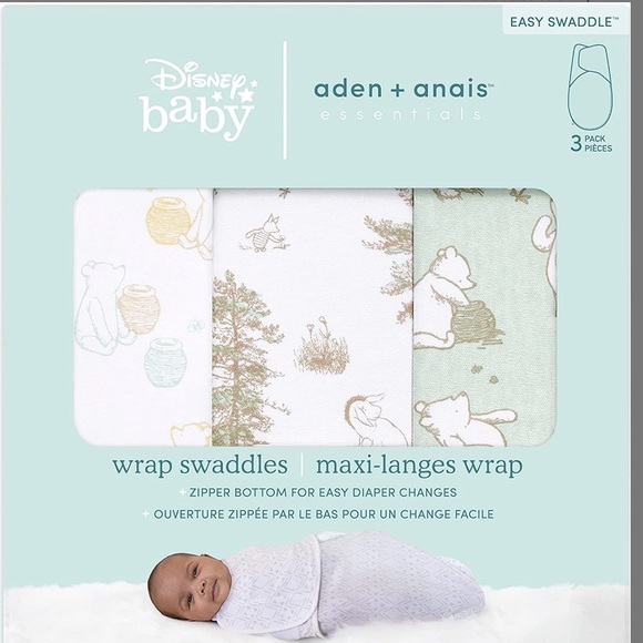 aden + anais Essentials Easy Wrap Swaddle, Winnie the Pooh - Picture 2 of 8